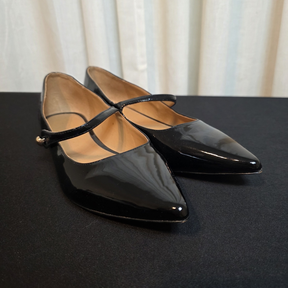 J. Crew Black Patent Leather Flats